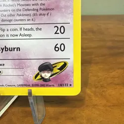 Pokemon TCG Gym Challenge Rocket's Mewtwo Holo Rare Card 14/132 NM - Image 4