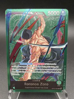 One Piece Card Game OP12-020 Roronoa Zoro "Leader" Alt Art Foil ENGLISH - Image 1