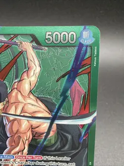 One Piece Card Game OP12-020 Roronoa Zoro "Leader" Alt Art Foil ENGLISH - Image 3