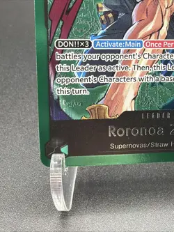 One Piece Card Game OP12-020 Roronoa Zoro "Leader" Alt Art Foil ENGLISH - Image 5
