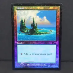 Island (338) - Foil Arena Promo - MTG Urza's Saga - MP - Image 1