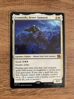 Leonardo, Sewer Samurai Mythic M 0017 MTG Teenage Mutant Ninja Turtles - Image 1