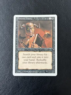 Demonic Tutor 1994 Magic: The Gathering Revised Edition - MP - Image 1