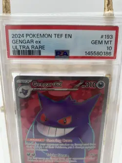 2024 Pokemon Temporal Forces Gengar ex #193 PSA 10 Special Illustration - Image 3