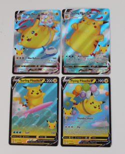 POKEMON 4 PIKACHU CELEBRATIONS FLYING AND SURFING - Image 1