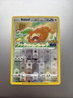 Bidoof (Peelable Ditto) 059/078 Pokemon GO Reverse Holo - Image 1