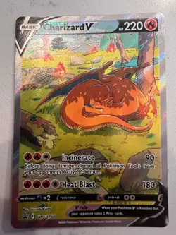 Pokemon Charizard V Full Art Holo Promo SWSH260 HP 220 Sword & Shield Card - Image 1