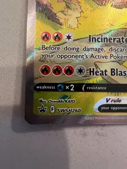 Pokemon Charizard V Full Art Holo Promo SWSH260 HP 220 Sword & Shield Card - Image 5
