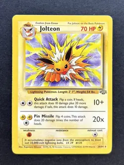 Pokemon TCG Jolteon Jungle 20/64 Regular Unlimited Rare LP - Image 1