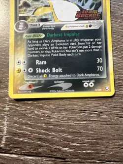 Pokemon Dark Ampharos 2/109 Reverse Foil Holo Rare EX Team Rocket - Image 5
