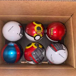 6 x Pokemon TCG Pokeball Tins - 18 Booster Packs Factory Sealed Costco - Image 1