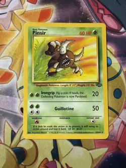 Pokemon Pinsir 25/64 Non Holo Jungle Unlimited NM / LP - Image 1