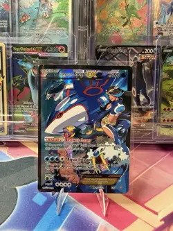 POKEMON TEAM AQUAS KYOGRE EX 6/342015 XY DOUBLE CRISIS HOLO MP - Image 1
