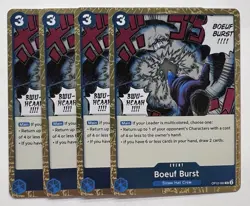One Piece OP12 Boeuf Burst Playset 4x Rare OP12-060 NM - Image 1