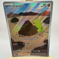 Pokemon TCG Larvitar Obsidian Flames Holo Card 203/197 NM - Image 1