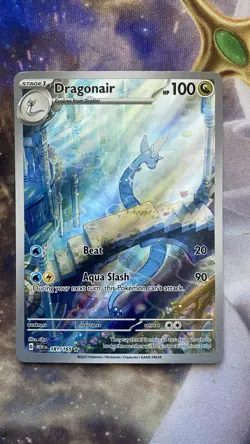 Pokemon TCG Dragonair Scarlet & Violet 151 Illustration Rare Holo Card 181/165 - Image 1