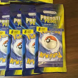 Lot Of 16 Pokemon Pressti Prime Sealed Packs - 8 Cards Per Pack + 2 bonus Cards - Image 2
