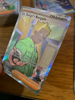 NM! Lt. Surge's Bargain (170/132) Mega Evolutions Full Art Pokemon Card! - Image 4