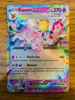 NM! Espeon ex (034/131) Prismatic Evolutions Double Rare Pokemon Card! - Image 1