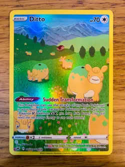 NEAR MINT! Ditto GG22/GG70 Crown Zenith Galarian Gallery Pokemon Card! - Image 1