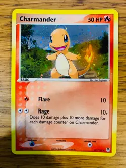 LP! Charmander (113/112) EX Fire Red & Leaf Green Holo Secret Rare Pokemon Card! - Image 1