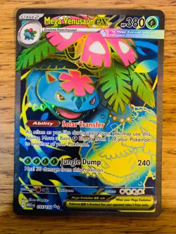 NM! Mega Venusaur ex (155/132) Mega Evolutions Full Art Pokemon Card! FREE P&P! - Image 1