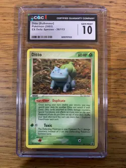 CGC 10! GEM MINT! Ditto (36/113) EX Delta Species Rare Pokemon Card! FAST P&P! - Image 1