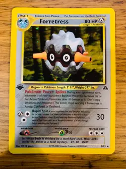 1st Edition Forretress (2/75) Holo Neo Discovery Set Pokemon Card! FREE P&P! - Image 2