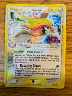 LP! Pidgeot (14/110) EX Holon Phantoms Delta Species Reverse Holo Pokemon Card! - Image 1