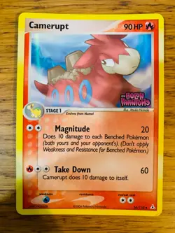 NM! Camerupt (36/110) EX Holon Phantoms Stamped Reverse Holo Pokemon Card! - Image 1