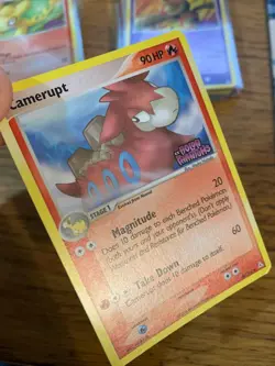 NM! Camerupt (36/110) EX Holon Phantoms Stamped Reverse Holo Pokemon Card! - Image 3