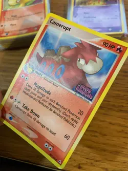NM! Camerupt (36/110) EX Holon Phantoms Stamped Reverse Holo Pokemon Card! - Image 4