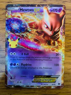 NM! Mewtwo Ex (54/99) Celebrations 25th Anniversary Holo Pokemon Card! - Image 1