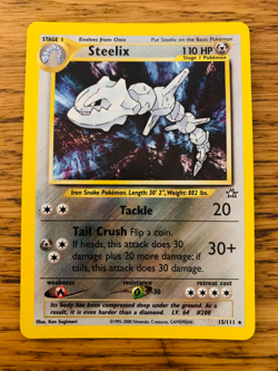 Steelix (15/111) Holo Neo Genesis Set Pokemon Card. FAST & FREE P&P! - Image 1