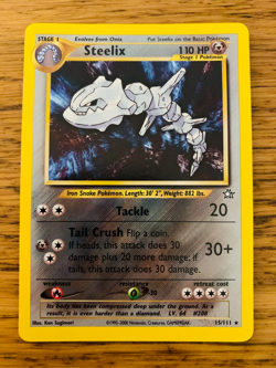 Steelix (15/111) Holo Neo Genesis Set Pokemon Card. FAST & FREE P&P! - Image 2