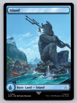 Island FULL Art Land 104 NONFOIL - MTG Assassin's Creed Universes Beyond - Image 1