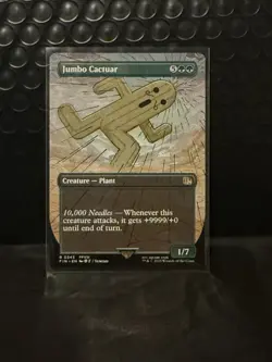 MTG Final Fantasy : Jumbo Cactuar, (Borderless) Regular #343 - Image 1