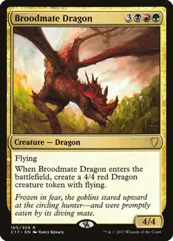 MTG Broodmate Dragon ** Commander 2017 ** English (NM) - Image 1