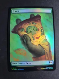 Forest 0257 (Foil) Land MTG Ninja Turtles - Image 1