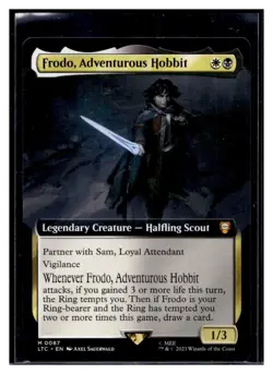 MTG Lord of the Rings Commander #87 Frodo, Adventurous Hobbit Mythic EA (Qty) - Image 1