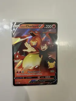 2021 Pokemon LANCE'S CHARIZARD V Black Star Promo ULTRA RARE HOLO Card #SWSH133 - Image 1