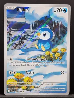 Pokemon Cards Piplup 098/094 Phantasmal Flames Illustration Rare NM Pack fresh - Image 1
