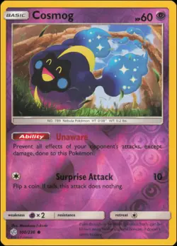 Pokemon - Cosmog #100/236 - SM - Cosmic Eclipse Reverse Holo - Image 1