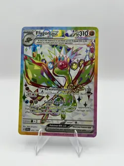 Pokemon TCG Flygon EX Holo Ultra Rare Card Sv08: Surging Sparks 222/191 - Image 1