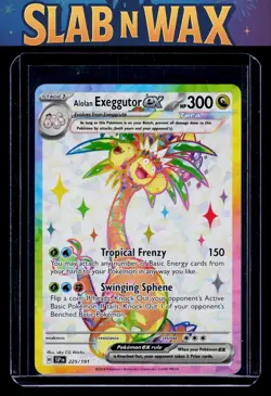 Pokemon tcg SV08: Surging Sparks Alolan Exeggutor ex #225/191 - Image 1