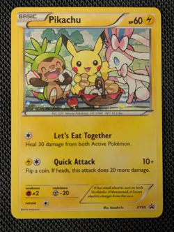 Pokemon TCG 2016 - Pikachu XY95 - Black Star Promo Holo Rare - Neer mint ! - Image 1