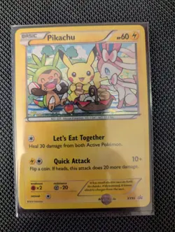 Pokemon TCG 2016 - Pikachu XY95 - Black Star Promo Holo Rare - Neer mint ! - Image 2