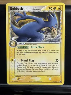 Pokemon TCG Golduck Delta Species 43/110 Holon Phantoms Uncommon DMG - Image 1