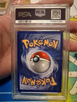 1999 Pokemon Base Set Unlimited Chansey Holo Card 3/102 PSA 8 - Image 2
