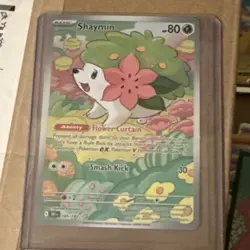 Pokemon Shaymin Illustration Rare 185/182 Sv10 Destined Rivals Holo Basic 80HP … - Image 1